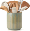 JIEMEI HOME Kitchen Utensil Holder, Ceramic Stable Utensil Crock by JHJIEMEIHOME