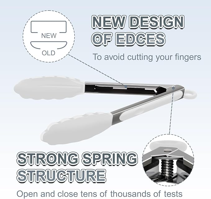 Premium Stainless Steel Heat Resistant Kitchen Tongs - Image 4