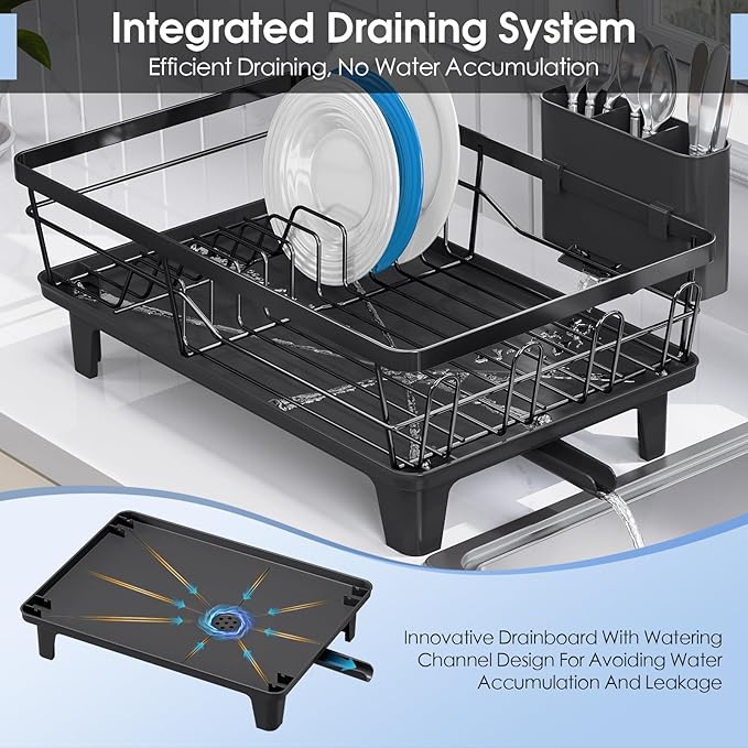 Urackify Dish Drying Rack for Kitchen Counter, Sink Dish Rack - Image 4