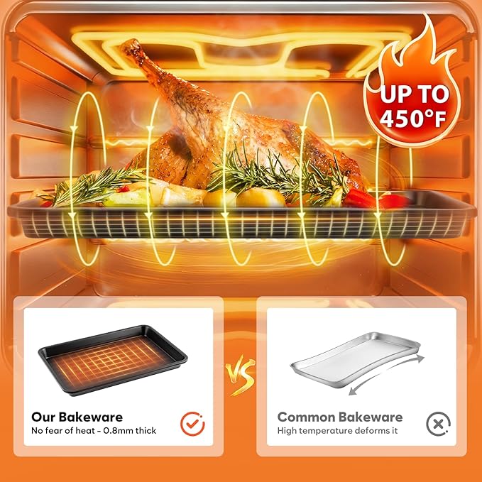Half Sheet Pan 17.3” x 13.1”, Cookie Sheets - Image 6