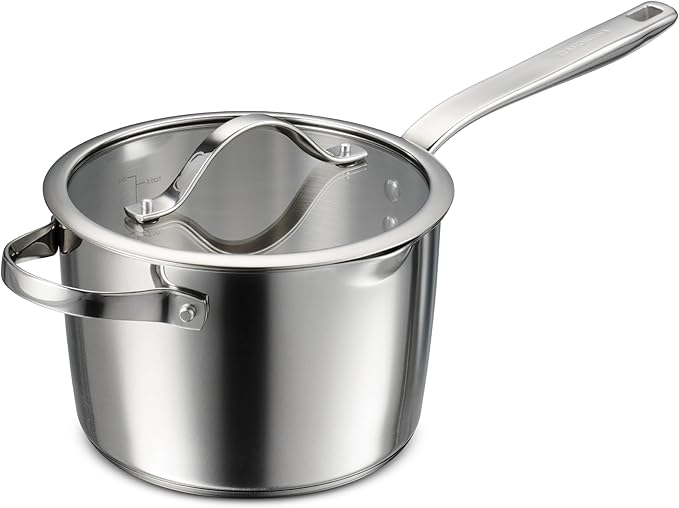 Tramontina Tempo Tri-Ply Base Stainless Steel 4-Quart Sauce Pan by Tramontina