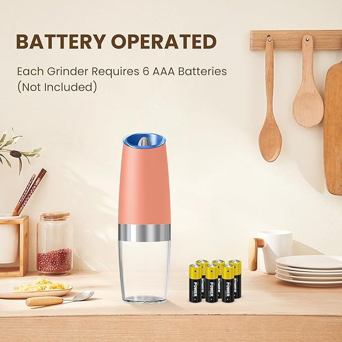 Gravity Electric Salt And Pepper Grinder Set, Automatic Salt And Pepper Grinder - Image 2