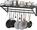YATINEY Pot Rack, 30 Inch Wall Mounted Pot Rack, Kitchen Pot and Pan Organizer by Yatiney