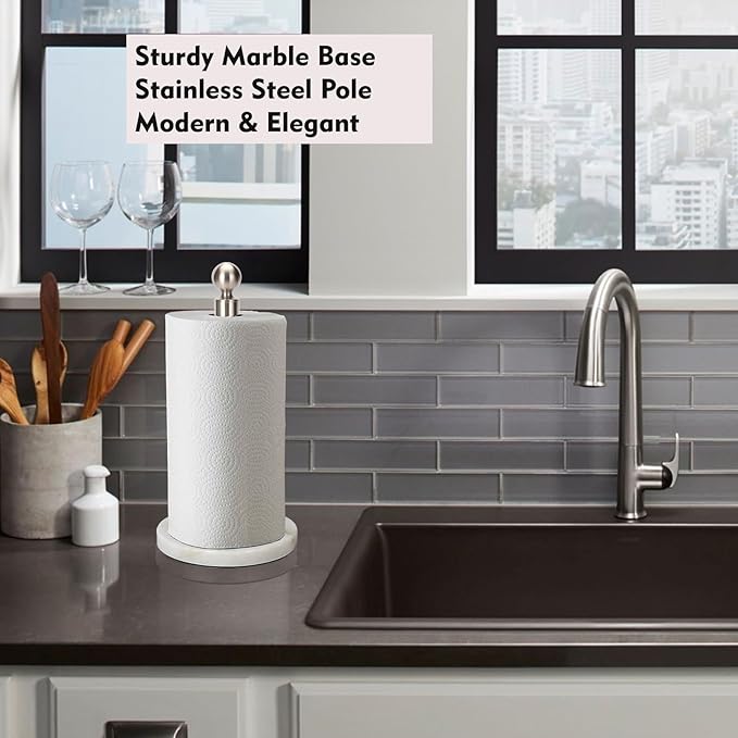Paper Towel Holder Countertop, Standing Paper Towel Roll Holder - Image 7