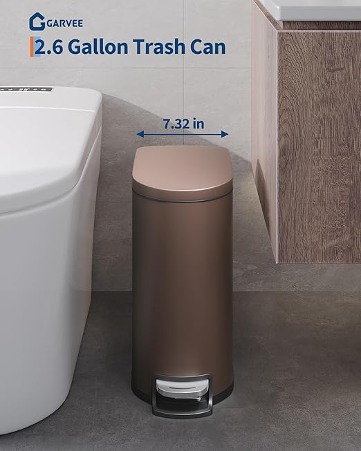 GarveeHome 13 Gal & 2.6 Gal Trash Can Combo Set, Kitchen Trash Can and Bathroom - Image 3