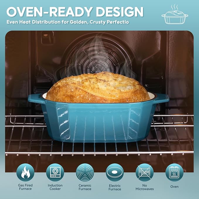 Enameled Cast Iron Sourdough Bread Oven – Dutch Oven - Image 3