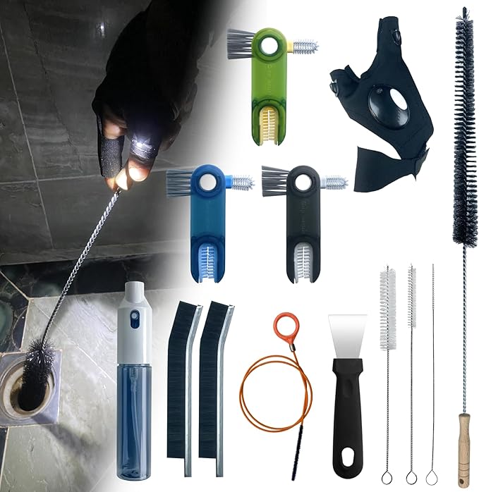 13Pcs Deep Crevice Cleaning Brush Set by KINGORIGIN