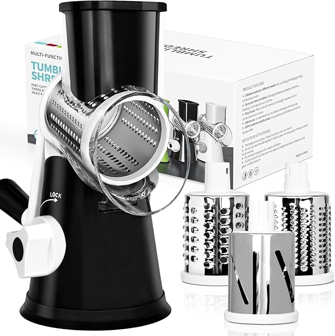 X Home Rotary Cheese Grater for Kitchen, Shredder by XHome
