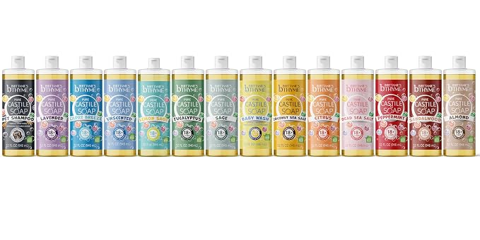 Brittanie's Pure Castile Liquid Olive Oil Soap Refill, Unscented, 1 Gallon | Multi-Purpose For Body, Face, Hands, Laundry, Dishes, Pets & Baby, Organic, Vegan, Non-GMO, Olive Oil, Made in USA
