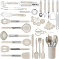 Kitchen Utensils Set-Silicone Cooking Utensils-33pcs Non-Stick Silicone Cooking by BESTZMWK