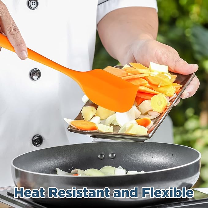 Irenare 36 Pcs Mini Silicone Spatulas Bulk 8.3 Inch Heat Resistant Scrapers - Image 4