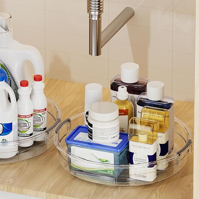 LAMU 3 Pack Lazy Susan Organizer Turntable - Image 7
