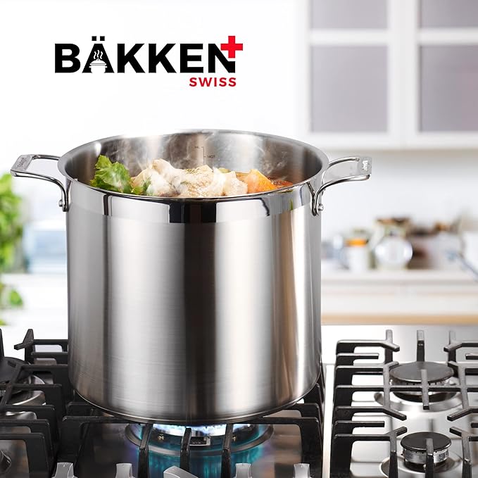 Stainless Steel Stockpot with Lid 24 Quart, Durable 18/8 Stainless Steel - Image 8
