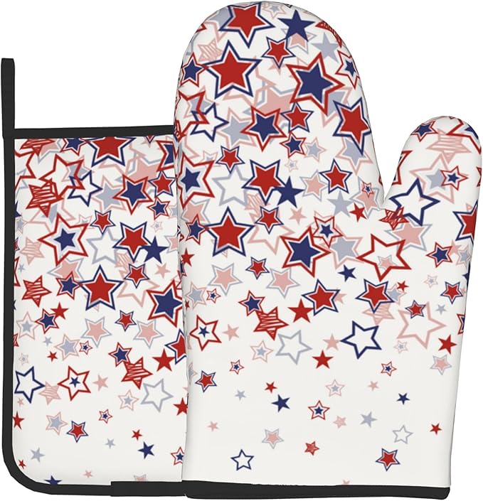 Stars Oven Mitts by DZGlobal