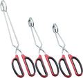 HINMAY Stainless Steel Kitchen Scissor Tongs Set by HINMAY