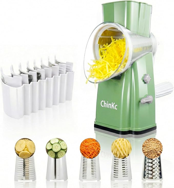 Upgrade Rotary Cheese Grater Shredder by ChinKc