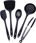 GreenPan 5 Piece Cooking Utensil Set, Flexible Nonstick Silicone, Stain-Free by GreenPan