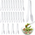 Tessco for you 25 Pcs Plastic Tongs for Serving Bulk, 9 Inch Plastic Disposable by Tessco