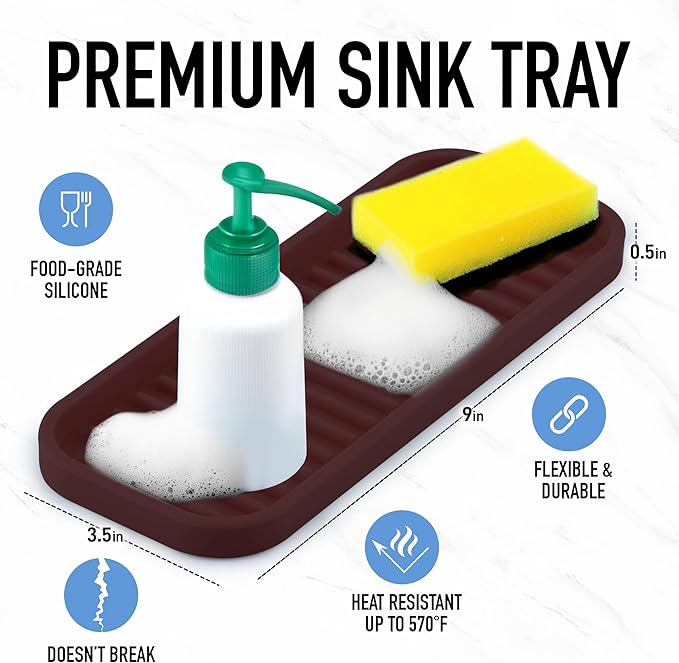 Zulay Kitchen Silicone Sponge Holder - Image 2
