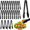 Mwellewm 24 Pc Plastic Tongs for Serving 9 Inch Bulk Reusable or Disposable by Mwellewm