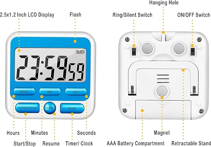KTKUDY Digital Kitchen Timer - Image 7
