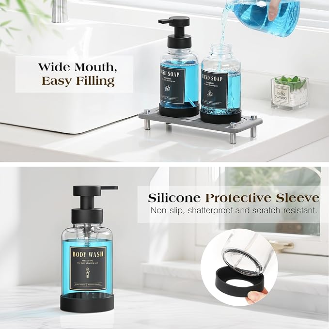 Luxspire Foaming Soap Dispenser, Non-Slip Hand Soap Dispenser - Image 4