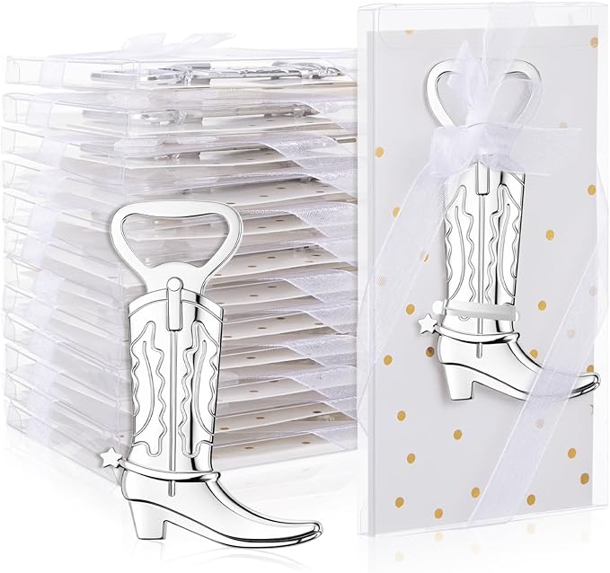Hortsun 36 Sets Cowboy Boot Bottle Openers Baby Shower Bottle Opener Favors by Hortsun