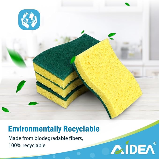 AIDEA Sponges Kitchen, Heavy Duty Scrub Sponge-24Count, Sponges - Image 7