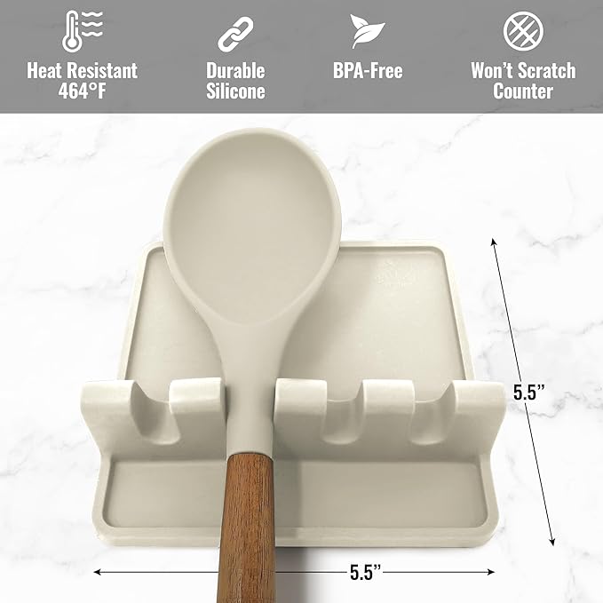 Zulay Kitchen Silicone Utensil Rest - Image 5
