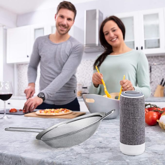 Walfos 7.8 Inch Fine Mesh Strainer, Premium Stainless Steel Colanders and - Image 7