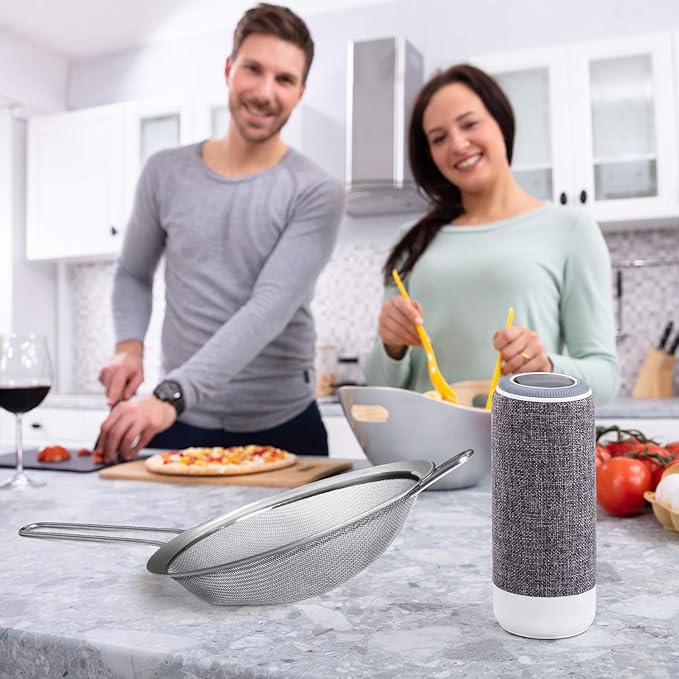 Walfos 6.95 Inch Fine Mesh Strainers, Premium Stainless Steel Colanders and - Image 6