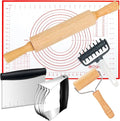Wooden Rolling Pins for Baking, Small Dough Roller by ATPWONZ