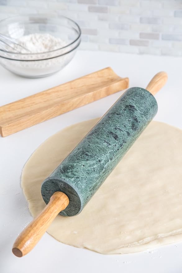 Fox Run Marble Rolling Pin and Base - Image 6