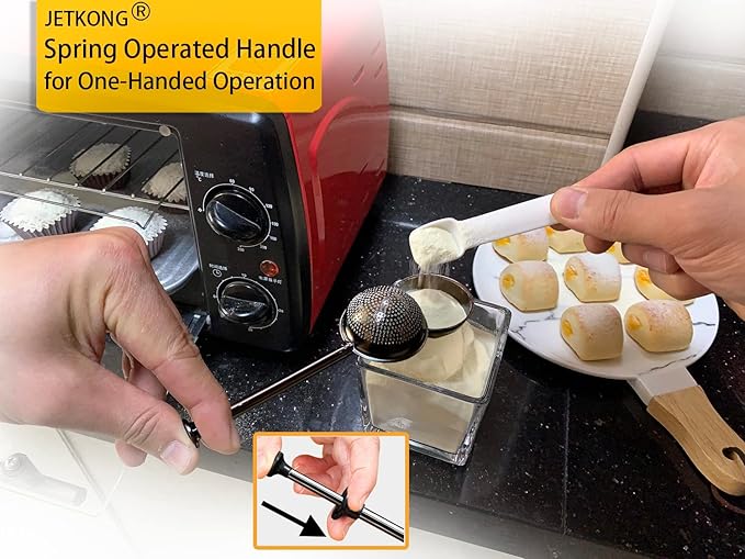 JETKONG Baker's Dusting Wand for Sugar, Flour and Spices, Stainless Steel - Image 4