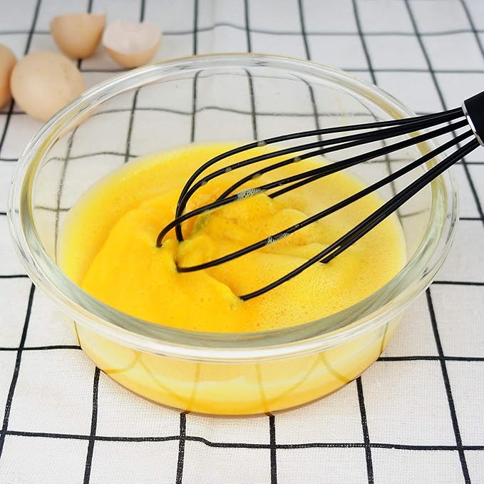 GorGin high temperature and easy to clean silicone whisk, 10 inch, grip good - Image 4