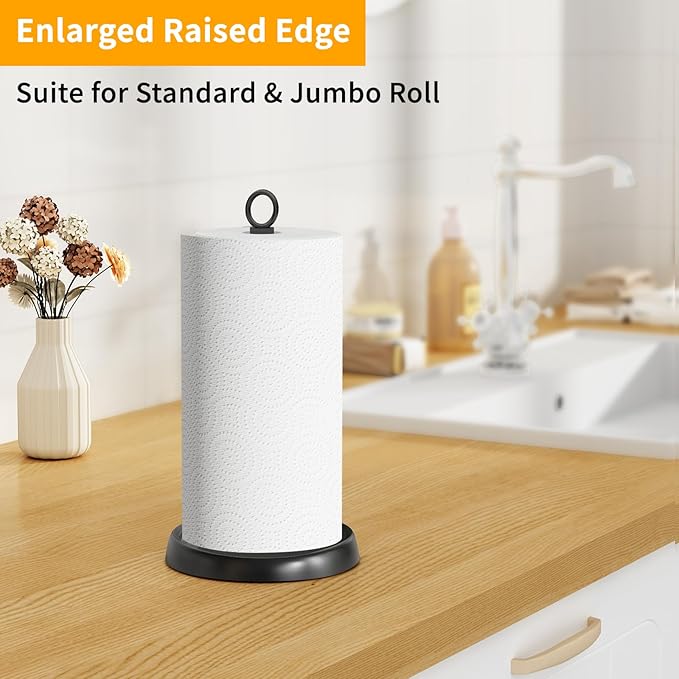 Paper Towel Holder Countertop, Stainless Steel, Weighted Base - Image 7