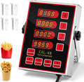 Relaxweex 1 Pack Commercial 4 Channel Digital Kitchen Timer, Wall Mount or by Relaxweex