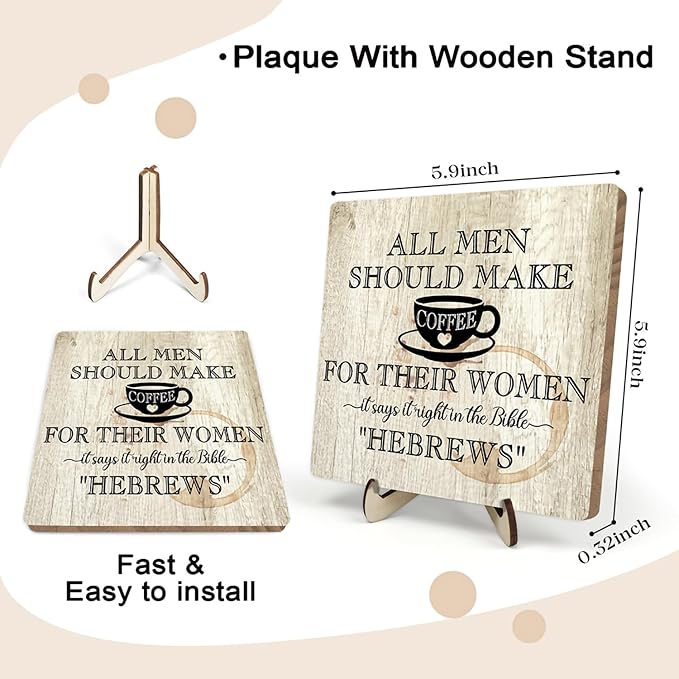 Coffee Bar Sign Plaque, Coffee Signs - Image 2
