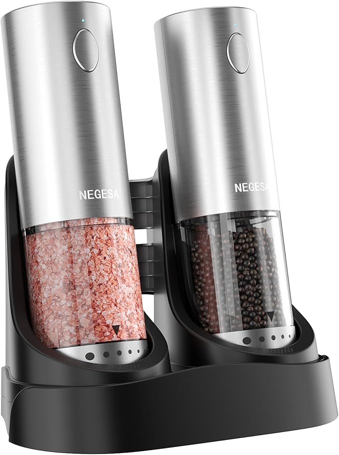 Electric Salt and Pepper Grinder Set by Unknown