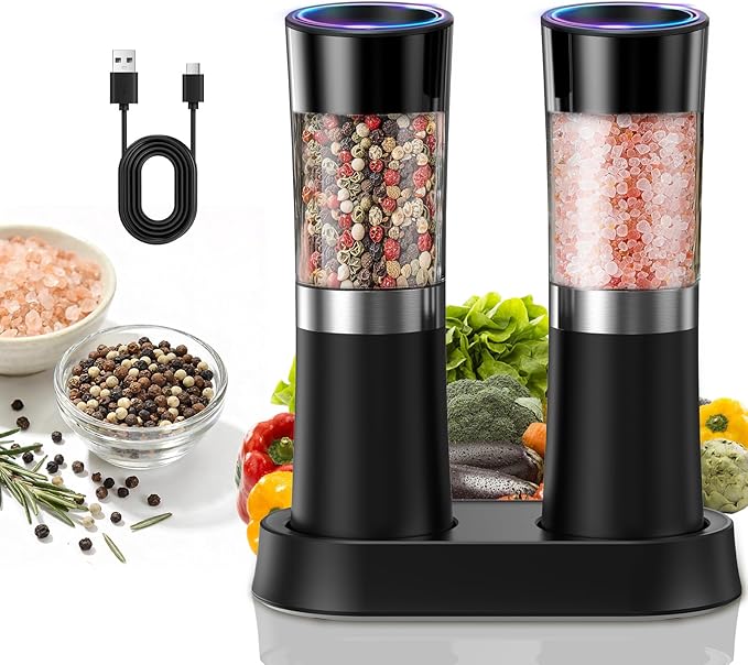 CIRCLE JOY Gravity Sensor Salt and Pepper Grinder Set by CIRCLEJOY