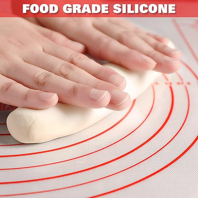 Silicone Pastry Mat Extra Thick Large Non Stick Baking Supplies Kitchen Counter - Image 2