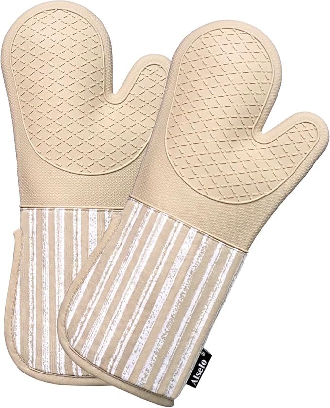 Alselo Silicone Oven Mitts Heat Resistant 932℉ by Alselo-Enjoyahealthylife