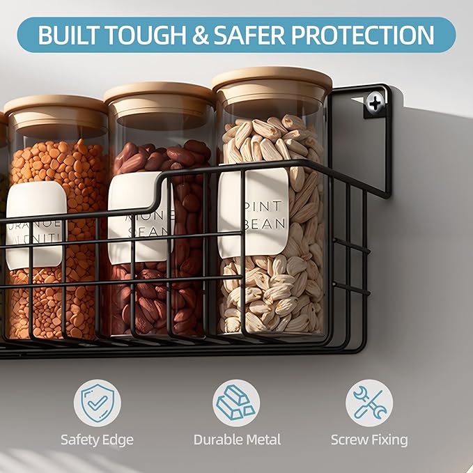 Spice Rack Wall Mount, Spice Organizer - Image 5