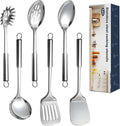 6 Pcs Cooking Utensils Set, Stainless Steel Kitchen Utensils, Heat Resistant by Unknown