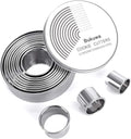 12 Pieces Round Cookie Biscuit Cutter Set, Graduated Circle Pastry Cutters by BUKUWA