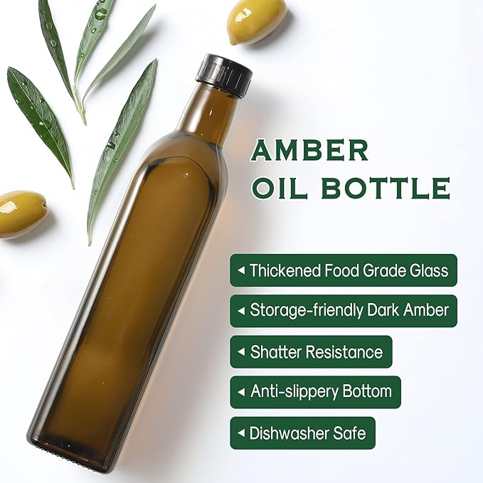 AOZITA 17oz Glass Olive Oil Dispenser - Image 3