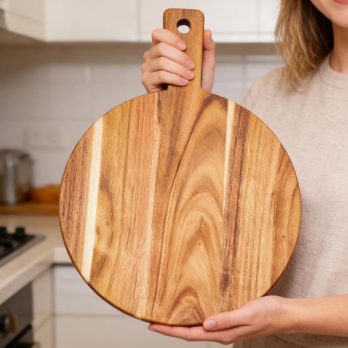 Large Acacia Wood Cutting Board - Image 4