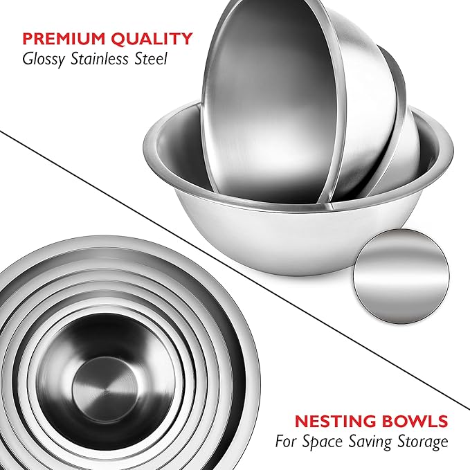 EATEX Stainless Steel Mixing Bowls - Image 6