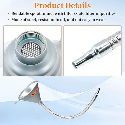 27.56" Steel Bendable Spout Funnel - Image 4