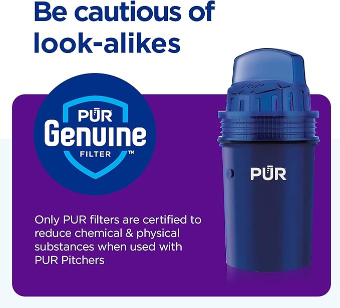 PUR 11-Cup Water Pitcher, 1 Filter, Great-Tasting Water, Dishwasher Safe - Image 5